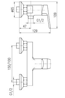 Смеситель для душа Rav Slezak Colorado CO381.5CMATZ черный